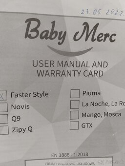 Kočiar Baby Merc Faster Style - 6