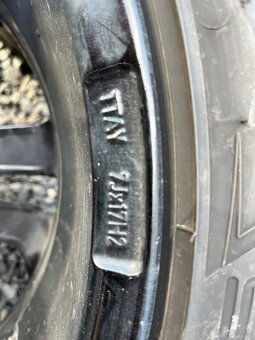 5x115 R17 Hliníkové disky(ako nové) DUNLOP letné pneu - 6