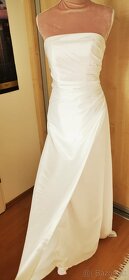 Biele šaty svadobné, slávnostné, balove - 6