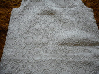 elegantné biele dievčenské šaty 152cm - 6