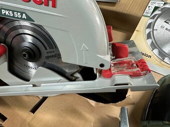 Okružná pila Bosch PKS 55 A + nový kotúč - 6