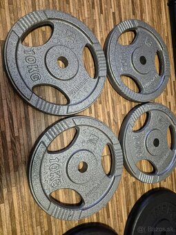 Kotuče Insportline 2x15kg -4x10kg Tyč170cm - 6