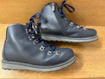 Celokožené zimné topánky s prírodnou ovčou kožušinou, vel.33 - 6