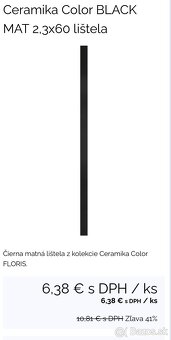 dekoratívna keramická lišta 28ks - 6