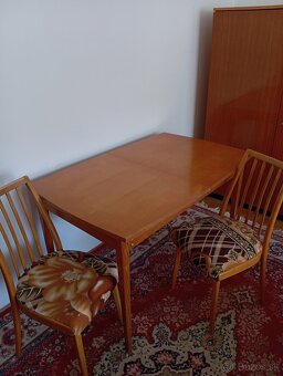 Retro obývacia stena mahagón - 6