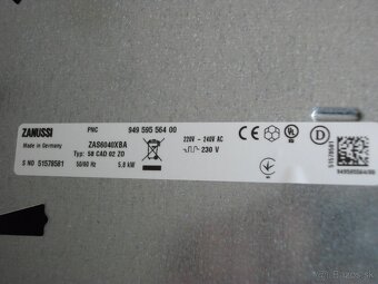 Elektrická rúra + sklokeramická varná doska-ZANUSSI. - 6
