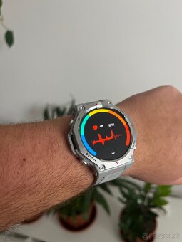 Strieborné smart hodinky s Amoled displejom - 6