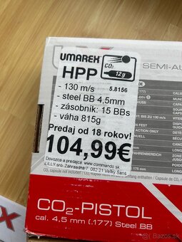 Vzduchová pištoľ Umarex HPP - 6