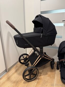 Cybex Priam 3 v 1 Sepia Black – podvozok Chrome Brown 4.0 + - 6