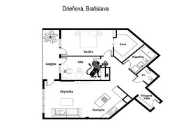 Predaj 3 izb. bytu v projekte Eden Park, Drieňová ul., Ružin - 6