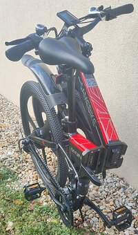 Celoodprúžený skladací elektrický bicykel 26 kolesá 500W 48V - 6