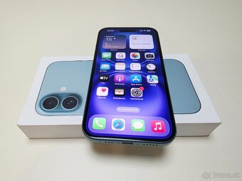 APPLE IPHONE 16 128GB TEAL TOP STAV,ZDRAVIE BATERKY 100% - 6