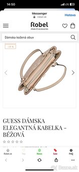 Originál Guess  kožená kabelka - 6