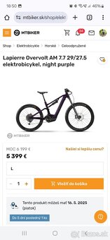 Ebike Lapierre overvolt 7.7 am XL (700KM) - 6