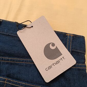 Carhartt Pontiac Pant modré džínsy rifle nohavice W33 L32 - 6