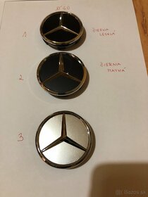 Predám stredové krytky (pukličky) Mercedes - priemer 75 a 60 - 6