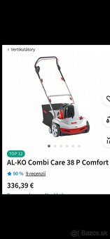 Predám motorový vertikulator alko - 6
