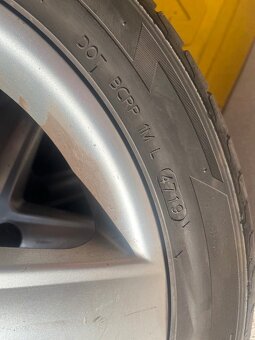 Alu disky s pneu R17 225-45 Audi VW Skoda - 6