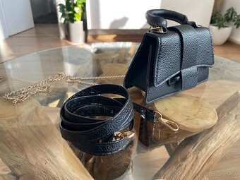 Mini čierna kabelka-Nová - 6