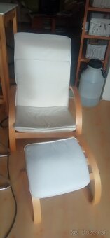 Kreslo IKEA s podnožkou - 6
