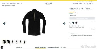 Merino rolák Devold Wool Mesh 190 Zip Neck Man - 6