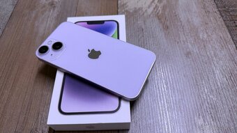 Vymenim predam iPhone 14 Purple 128gb - fialovej farby - 6