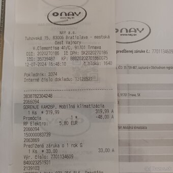 Mobilná klimatizácia v záruke do 12.7.2027 - 6