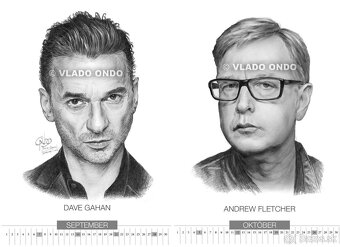 unikátny kreslený kalendár Depeche Mode 2026 - 6