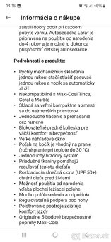 Športový Kočík Maxi Cosi Lara do 22 kg TOP STAV
 - 6