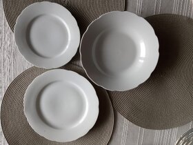 Porcelánové biele taniere na doplnenie - 6
