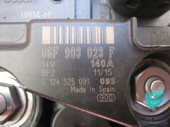 Alternátor 140A 06F903023C 06F903023F 1.9TDI 2.0TDI - 6