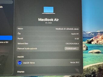 MacBook Air M1 13" 8/256 GB - 100% batéria a stav - 6