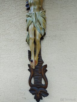 Drevený kríž rozmery 102 x 51 cm - 6