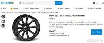 Alu disky Brock B32 5x108 R18 - 6
