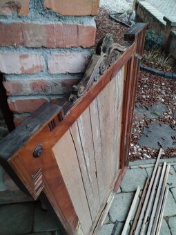 Starožitné zrkadlo +veľký rám - 6