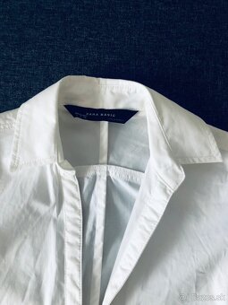 2x elegantné bavlnené blúzky ZARA vel S - 6