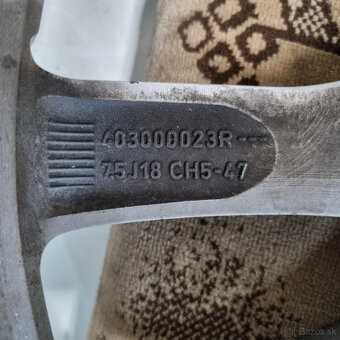 Hliníkové Renault disky 5x114.3 R18, 7,5J ET47 - 6