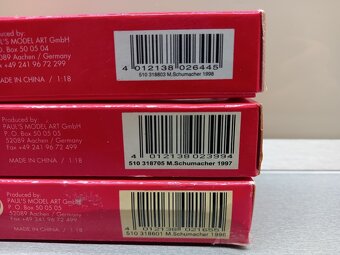 F1 FERRARI FIGURKY MICHAEL SCHUMACHER MINICHAMPS 1:18 - 6