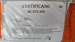BANKSY LITOGRAFIE CERTIFIKAT - 6