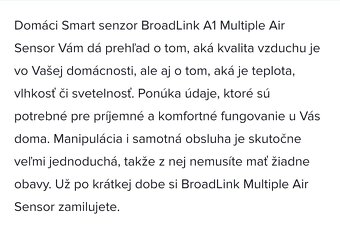 Predám Meteostanicu Broadlink s mobilnou aplikaciou - 6