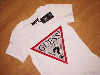 Guess dámske biele tričko XL - 6