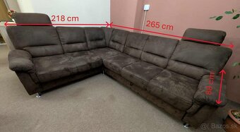 Pohodlný rozťahovací rohový gauč s kreslom - 6