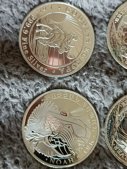 Predám zberateľské strieborné mince 1OZ za aktuálnu cenu AG - 6