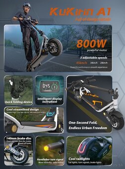 Nová elektrokolobežka KuKirin A1 2025 - 6