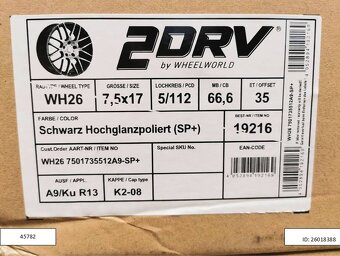 Škoda Kodiaq, Vw Eos alu disky 7,5x17 5x112 ET35 1212 - 6