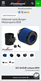 Športový vzduchový filter BMW G30 - 6
