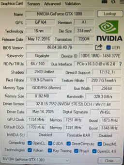 GIGABYTE GeForce AORUS GTX 1080 8G - 6