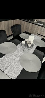 Glamour stol, 4 stolicky a konferencny stolik - 6