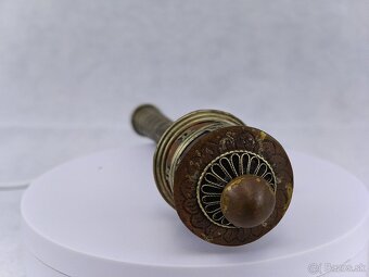 Starožitný strieborný budhistický modlitebný mlynček - 6