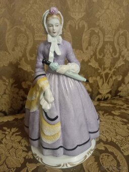Porcelánová Dáma Pirkenhammer a Dáma  Sitzendorf - 6